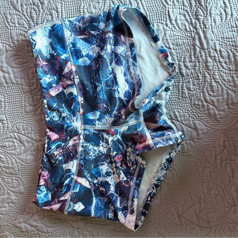 Fleo Blue and Pink Athletic Shorts